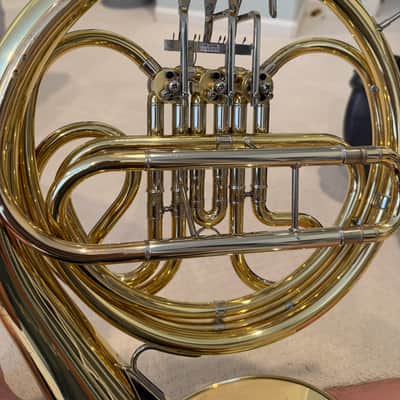 Yamaha YHR-314II Standard F Single French Horn 2010s - Lacquered Brass image 10