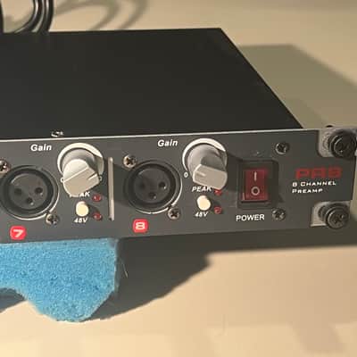 SM Pro Audio PR8 8 Ch Microphone Pre Amp with IEC power cable and rack mount bolts & washers. image 4