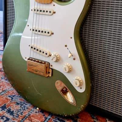 🔥 Fender Custom Shop Todd Krause Master Design 50's Stratocaster Moss Green 2014 - RARE image 8