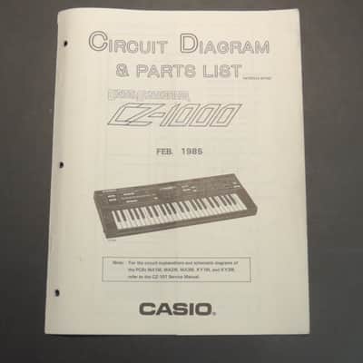 Casio CZ-1000 Service Manual & Parts List [Three Wave Music]