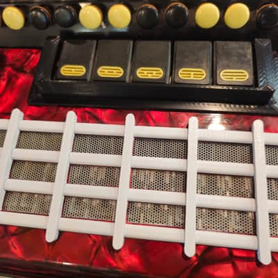 Orpheus 5 Row Chromatic Button Bayan Accordion B-System Kiev Ukraine 1990s 87 Buttons 120 Bass image 17