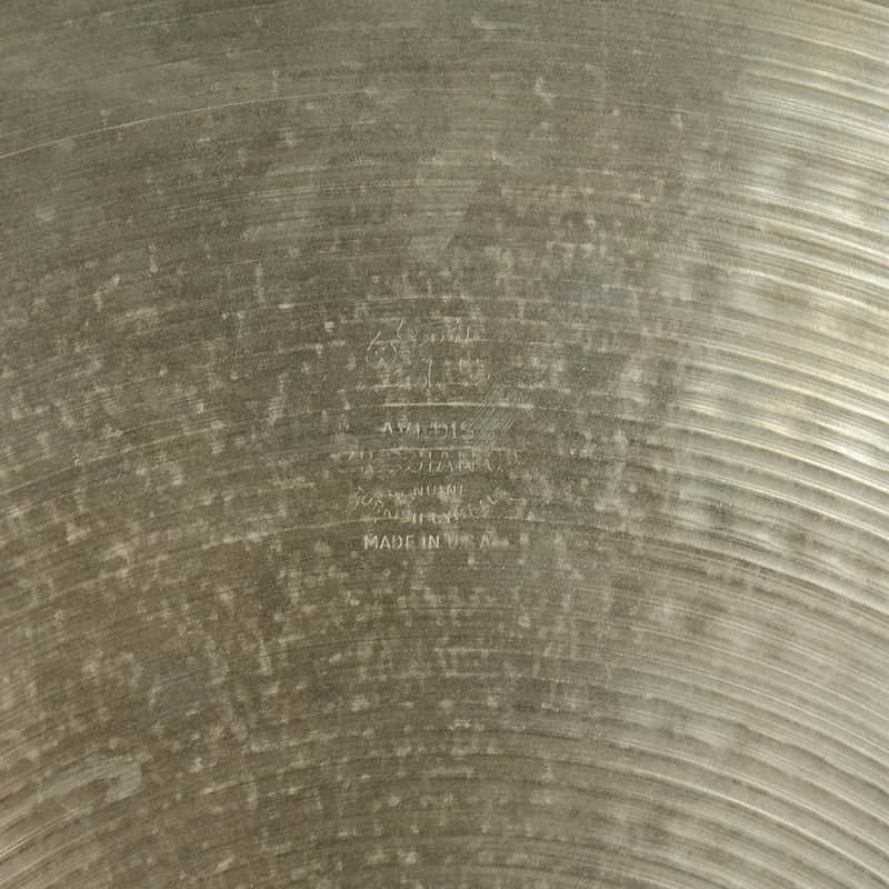 A. Zildjian 20" Hollow Logo Flat Top Ride Cymbal 1978 - 1982 image 3