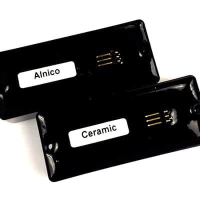 7 String Active Humbucker Pickup Set 1 AlNiCo + 1 Ceramic Noiseless Active 7-String Black image 3