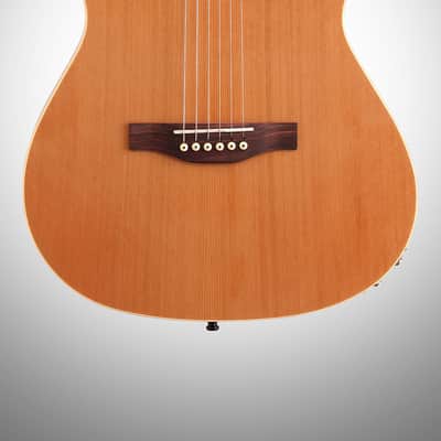 Godin A6 Ultra Acoustic-Electric Guitar, Natural (with Gig Bag) image 3