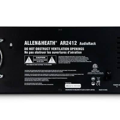 Allen & Heath AR2412 Remote Audio Rack for GLD Digital Mixing System, 24 In/12 Out, Black (AH-AR2-2412-BLK) image 4