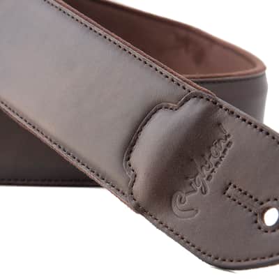 RightOn! Leathercraft Vintage Brown Guitar Strap image 5