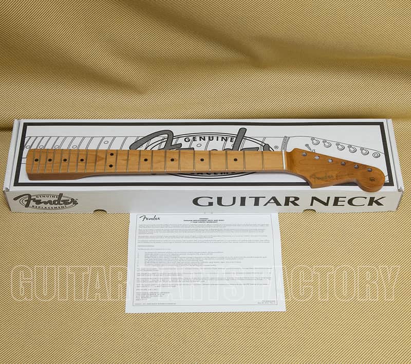 099-9992-920 Fender Roasted Maple Vintera Mod '60's Stratocaster Neck 21 Medium Jumbo 9.5 image 1