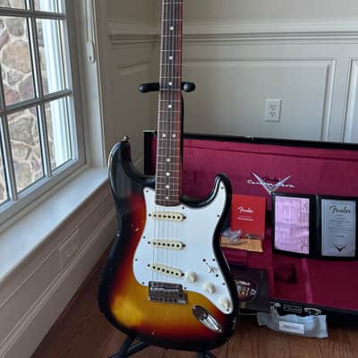 2025 Fender Custom Shop Stratocaster Pro W25 Relic - 3 Color Sunburst image 3
