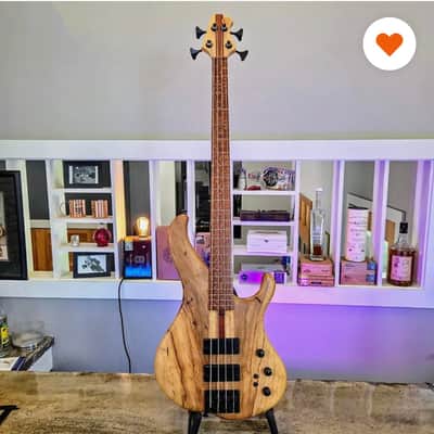 Muckelroy Custom lined fretless Bass image 6