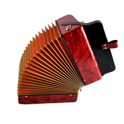 Excellent, German Made, Vintage, Top Quality, Diatonic Button Accordion Hohner Corso 8 Bass - 3 voice in G/C (Sol-Do) 21x8 buttons image 24