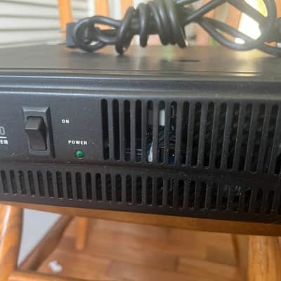 QSC RMX1450 1400-Watt Power Amplifier with IEC power cable, rack mount bolts/washers. Ex-Church image 3