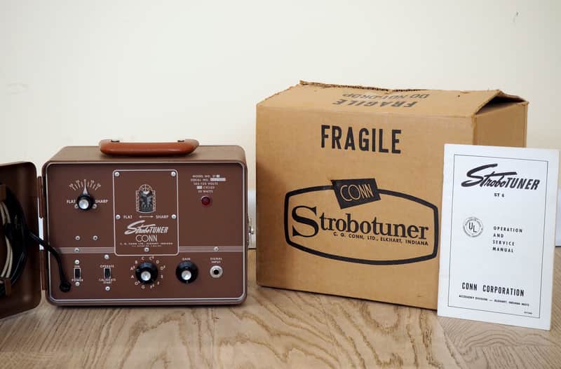 1960s Conn Strobotuner ST-6 Vintage Strobe Tuner Mint Time Capsule Collector Grade w/ Box, Manual image 1