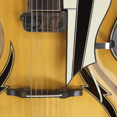Geaka Masterbuilt Archtop 1950s Made in Germany w PU - Blonde  w/video image 4