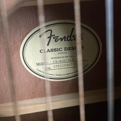 Fender CN60S 2020s - Black image 3