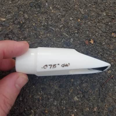 Greg Weir .075" white alto sax mouthpiece image 1