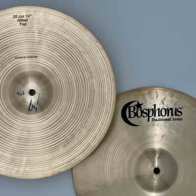 Bosphorus 14" Traditional Series Hi-Hat Cymbals image 6