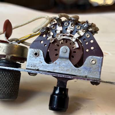 Fender 1959 Esquire Loaded Control Plate w/ Wiring Harness, Pots and Switch image 7
