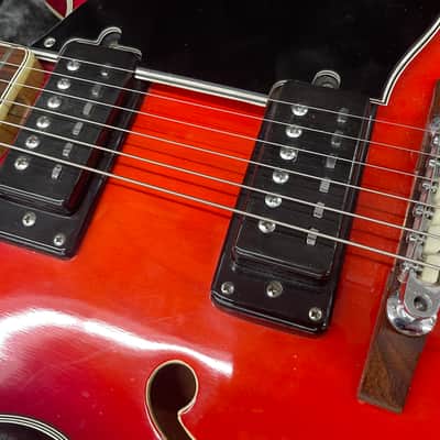 Epiphone 5102TE 1970-71 Semi-Hollow Electric Guitar - Redburst image 3