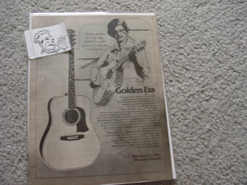 Mossman Vintage Advertisement for Mossman Guitar 1970's image 1