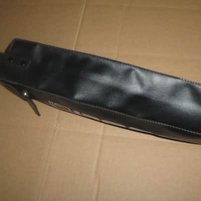 lightly used - very clean genuine BOSS vinyl pouch for FV300H, FV300L, and similar size size Boss pedals (NO pedal included) 1990s - Black Vinyl Exterior / Black Thin Canvas Interior image 8