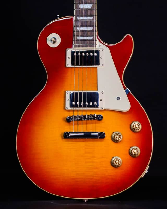 Epiphone Les Paul Standard 50s Figured Top, Washed Cherry Sunburst (Premium Gig Bag Included) image 1