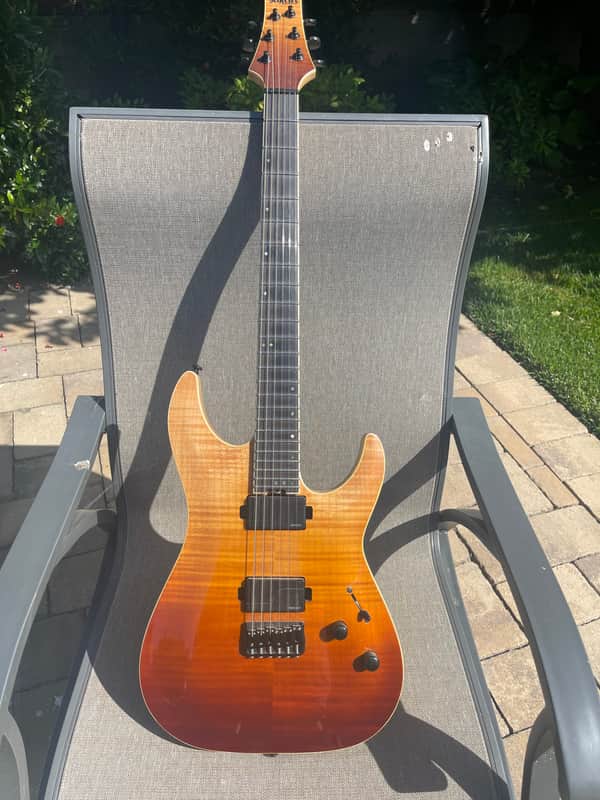 Schecter C-1 SLS Elite 2018 - Present - Antique Fade Burst image 1