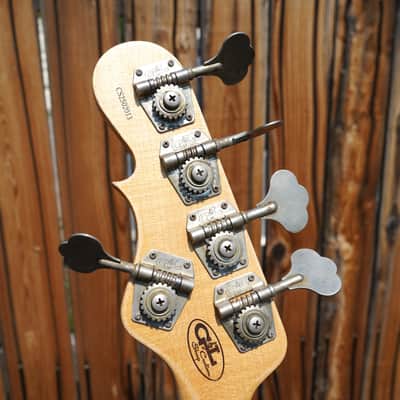 G&L USA Custom Shop JB-5 Nitro Olympic White over 3-Tone Sunburst 5-String Electric Bass Guitar w/ Tolex Case (2025) image 10