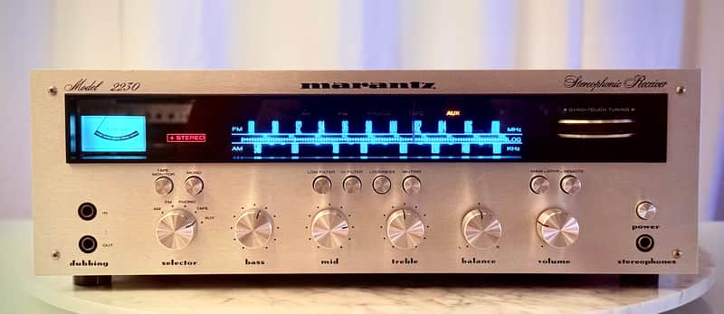 πΆβ¨ Marantz 2230 Vintage Stereo Receiver β Serviced/Cleaned, LED Dial, Original Metal Case, Tested Working image 1