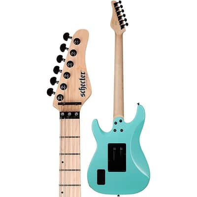 Schecter Guitar Research Sun Valley Super Shredder FR SFG Electric Guitar Regular Sea Foam Green Black Pickguard image 4
