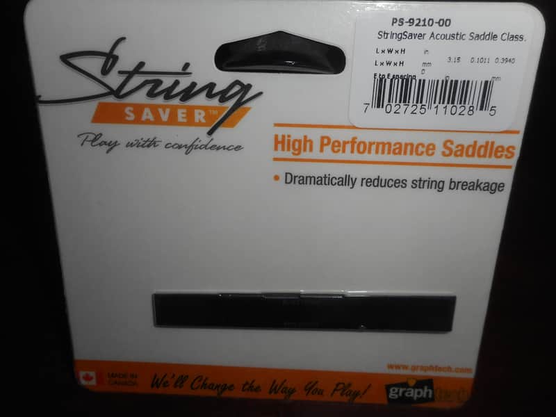 Graph Tech String Saver Compensated Classical Saddle Tall, #PS-9210-00 image 1