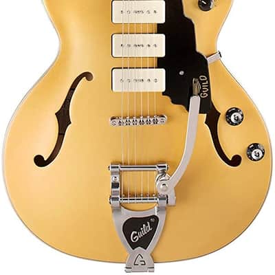 Guild Starfire I Jet 90 with Vibrato - Satin Gold image 3