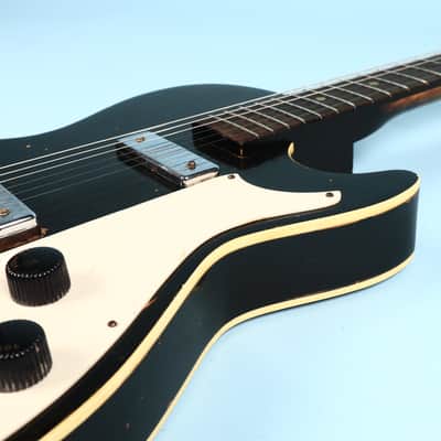 Silvertone 1420 Vintage Stratotone Black Electric Guitar image 21