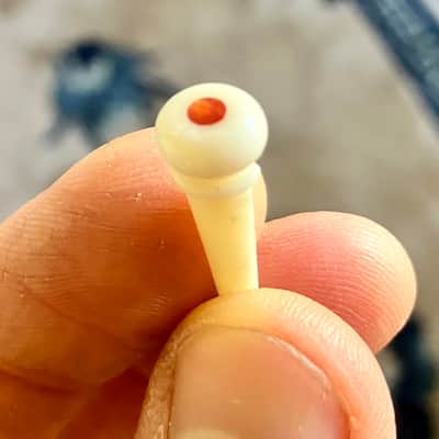 Martin Custom Shop Bone Bridge Pins & Strap Button - 2025 image 3
