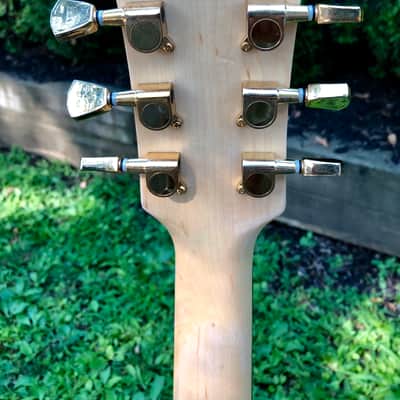 Galveston Left Handed / Lefty single cut guitar See Through Lucite Acrylic w/ fitted Hardshell Case image 6
