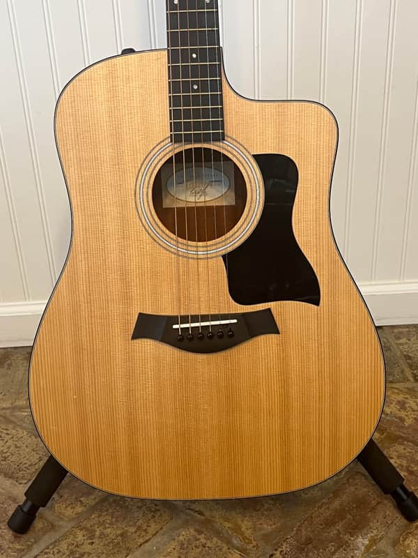Taylor 110CE with Taylor Expression System Factory Installed and Padded Protective Gig Bag image 1
