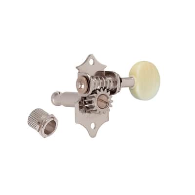 SE770 Open Gear Tuners Nickel Finish (3 button options)-red shell P5R buttons image 2