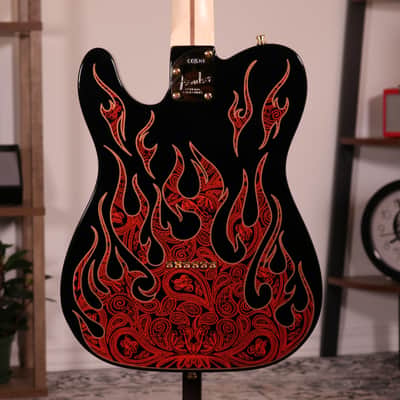 Fender James Burton Signature Telecaster - Maple Fingerboard, Red Paisley Flames image 24