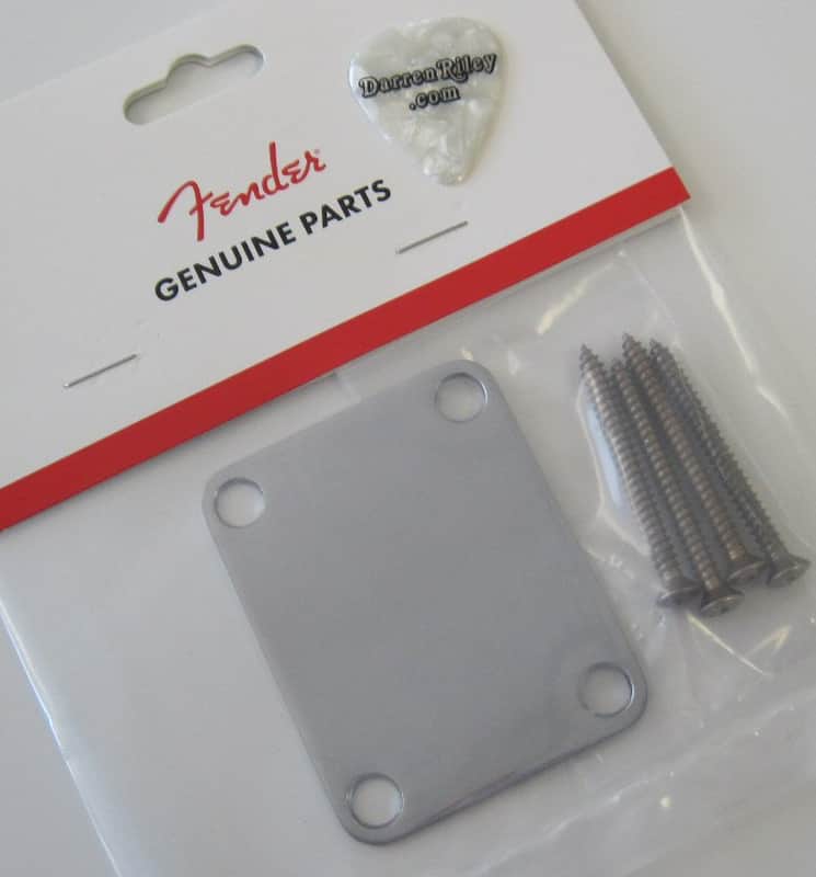 Fender Road Worn Guitar Neck Plate with Mounting Screws 0997216000 image 1