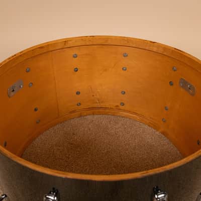 1970s Slingerland Black Chrome Drum Set 14x24 9x13 and 16x16 image 20