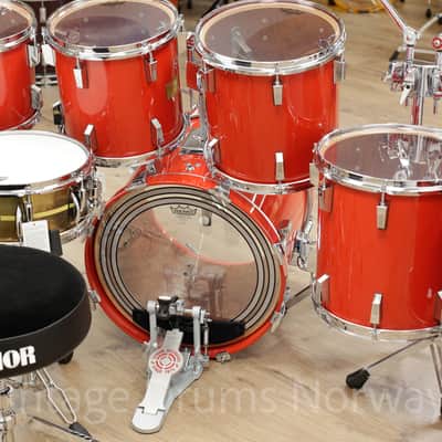 Sonor Signature Heavy Beech – Signal Red – Fully Restored – 10/12/13/14/15/20 image 14