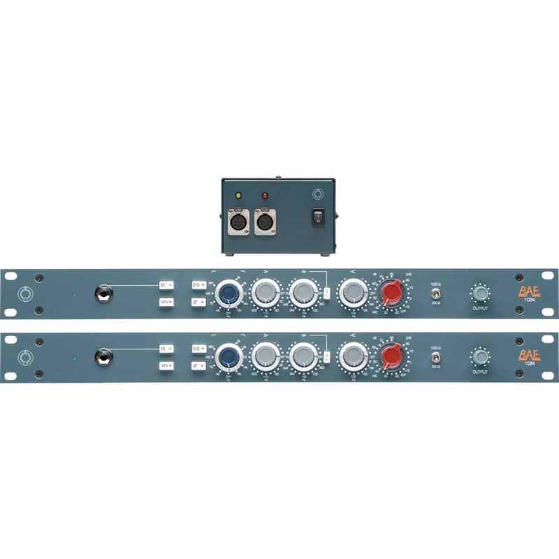 BAE 1084 MicPre/EQ Pair with Power Supply image 1