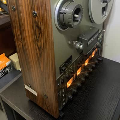 TEAC A-3440 EARLY 1980s - woodgrain, silver, black image 5