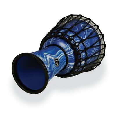 Latin Percussion LP1607BM World 7" Rope Circle Djembe, Blue Marble image 2