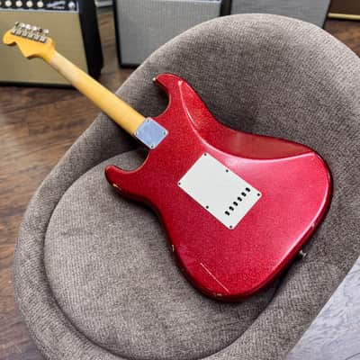Fender Custom Shop “Not-Rod” ’60s Stratocaster - 2019 - Red Sparkle Relic. Master Built by Mark Kendrick image 12