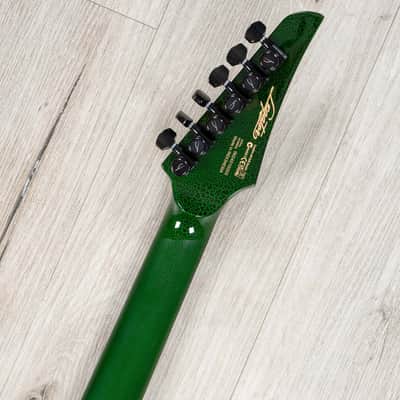 Mint Legator N6FR Ninja Guitar, Ebony Fretboard, Floyd Rose Tremolo, Green Crackle image 10