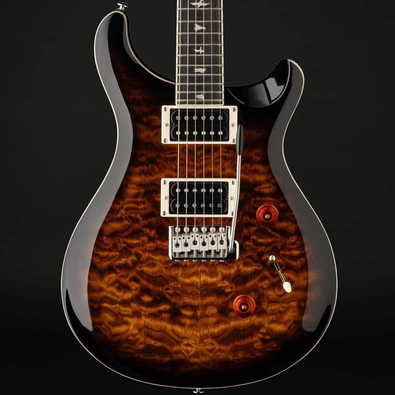 PRS SE Custom 24 Quilt Black Gold Burst