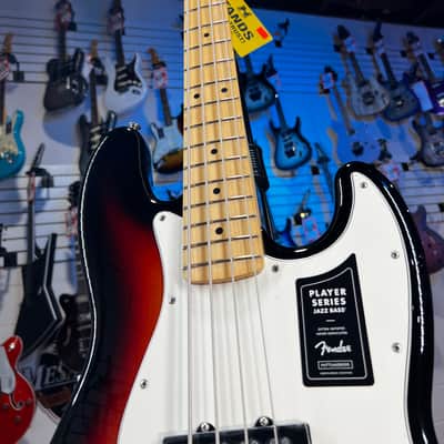 Fender Player Jazz Bass - 3-Tone Sunburst with Maple Fingerboard Authorized Deal! 526 FREE PLEK! image 3