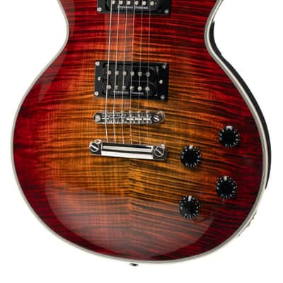 Electric Guitar Cort CR300 LP Deluxe Classic Rock, Flaming Burst image 3