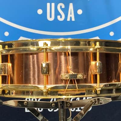 Pearl - 4x14" MSX-1440 Marvin "Smitty" Smith Signature Snare Drum,Copper with Gold-Plated Hardware - 1998 image 14