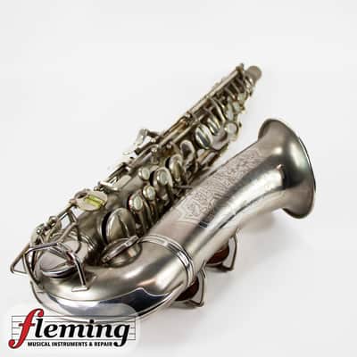 Conn New Wonder Transitional Alto Saxophone - Silver Plate, Gold Wash Bell, 1932 image 4